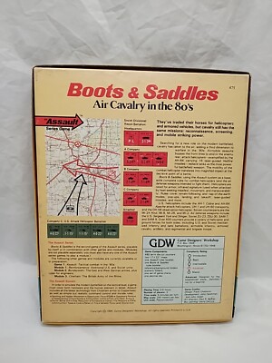 趣味・スポーツ・実用 Boots & Saddles: Air Cavalry in the 80s INCOMPLETE* GDW Boots And Saddles Air Cavalry In The 80s Board