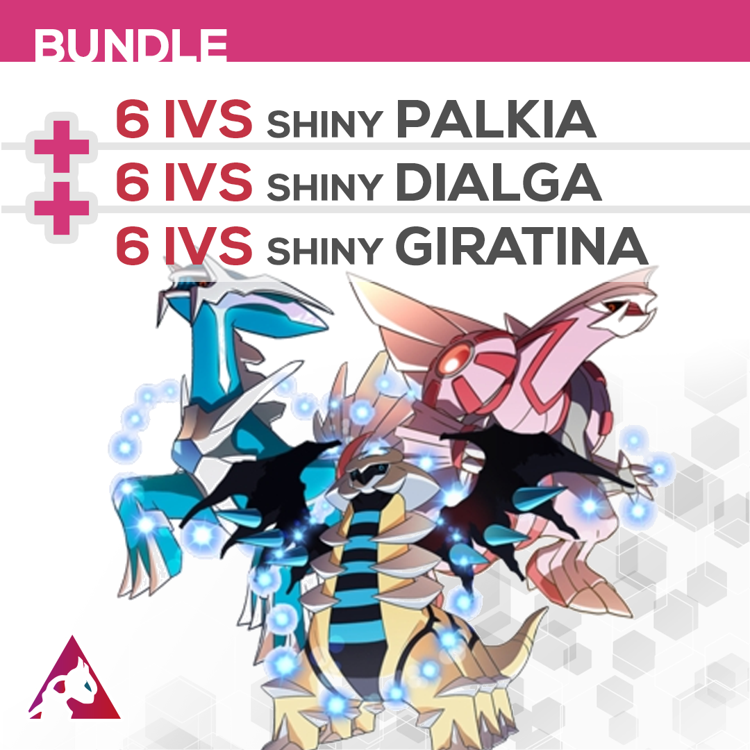 Shiny Dialga/palkia/giratina Pack Bundle 6IV Pokemon X/Y -  Israel