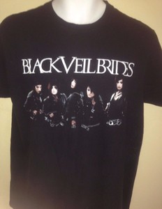 BLACK-VEIL-BRIDES-OFFICIAL-KNIVES-AND-PENS-2013-LARGE-t-shirt-PUNK-GLAM-ROCK