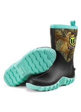 TIDEWE Rubber Boots for Women, 5.5mm Neoprene Insulated Rain Boots with Steel...