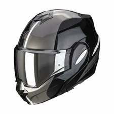 Scorpion Exo-tech Forza Reversible Modular Helmet Black Silver Helmet 