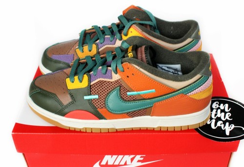 nike dunk low green brown