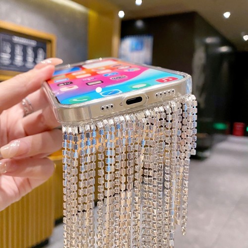 Bling Luxury Tassels Diamond Phone Case For iPhone 16 15 14 13 12 11 Pro Max - 第 10/19 張圖片