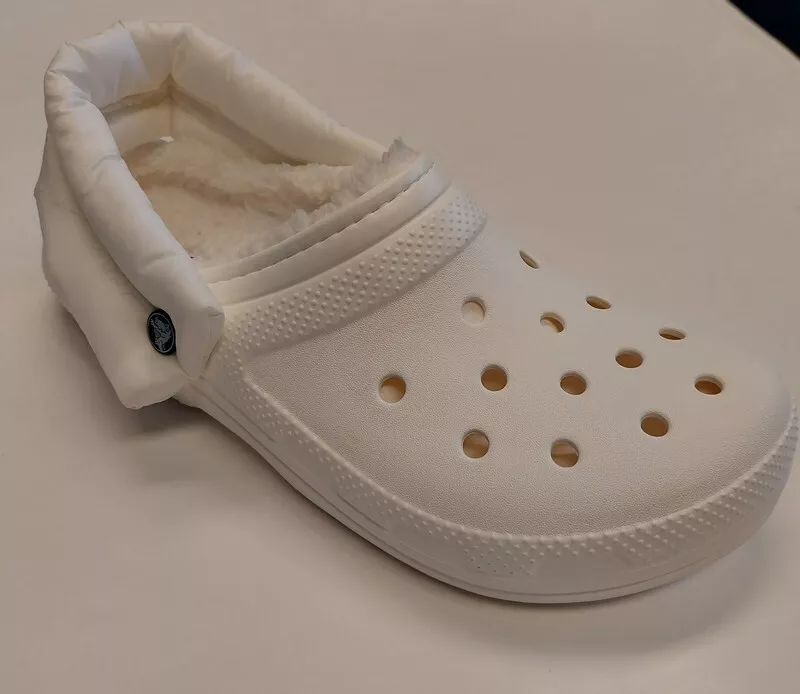 Crocs Lined Neo Puff Slip On Clog Comfort Shoes White Mens Size 10