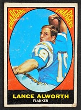 1967 Topps Football #123 Lance Alworth