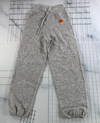 Vintage Bassett Walker Sweatpants Boys Medium Heather Grey Elastic Ankle