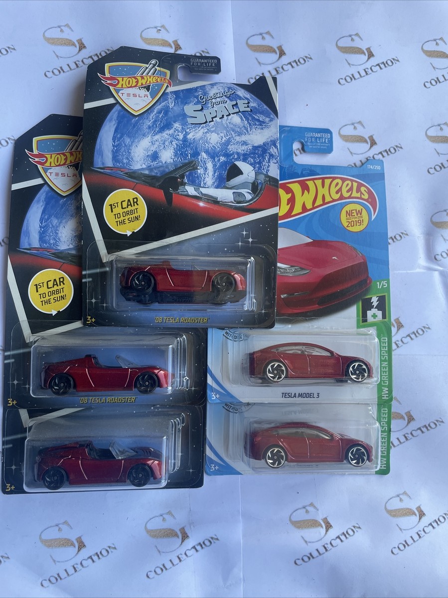 Hot Wheels Greetings From Space '08 TESLA ROADSTER Maroon Tesla