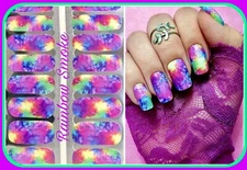 Color Nail Polish Strips, 16ct. Custom  Rainbow Smoke  Read Description Below