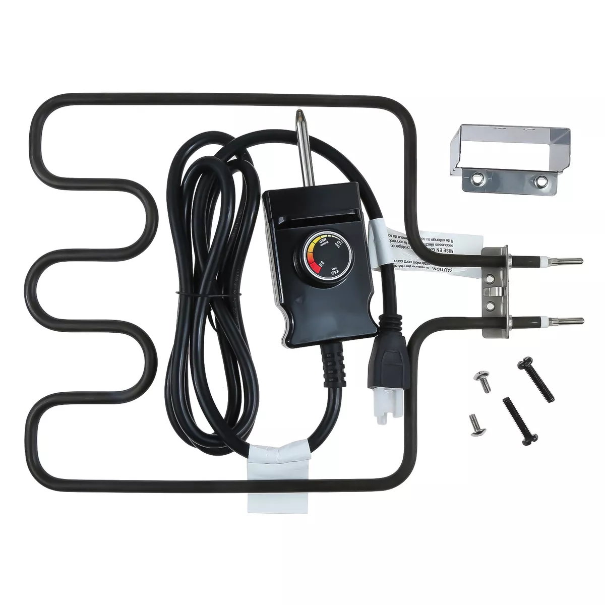 Electric Smoker Grill Heating Element w Adjustable Thermostat