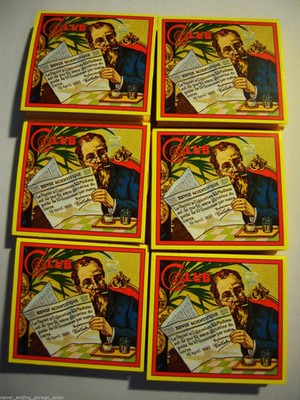 CLUB French Square Rolling Papers 1 1/4 GUMMED Version 6 PK
