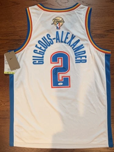 Shai Gilgeous Alexander Signed 2025 NBA Finals Jersey OKC Thunder Auto JSA COA