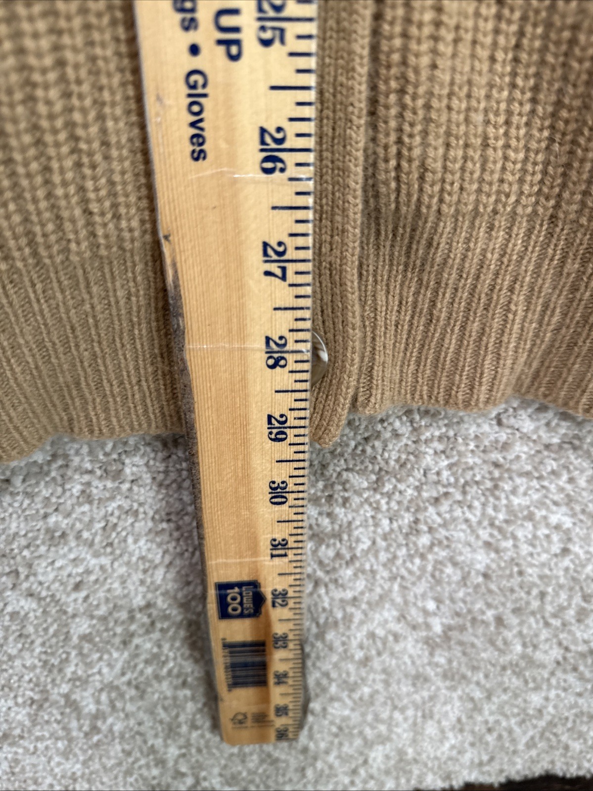 Jenni Kayne Cocoon Cardigan Camel Brown 100% Cashmere Oversized Size Small