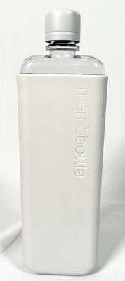 Slim Sleek Memo Bottle memobottle Silicone Sleeve Matching Lid - 15 oz Capacity