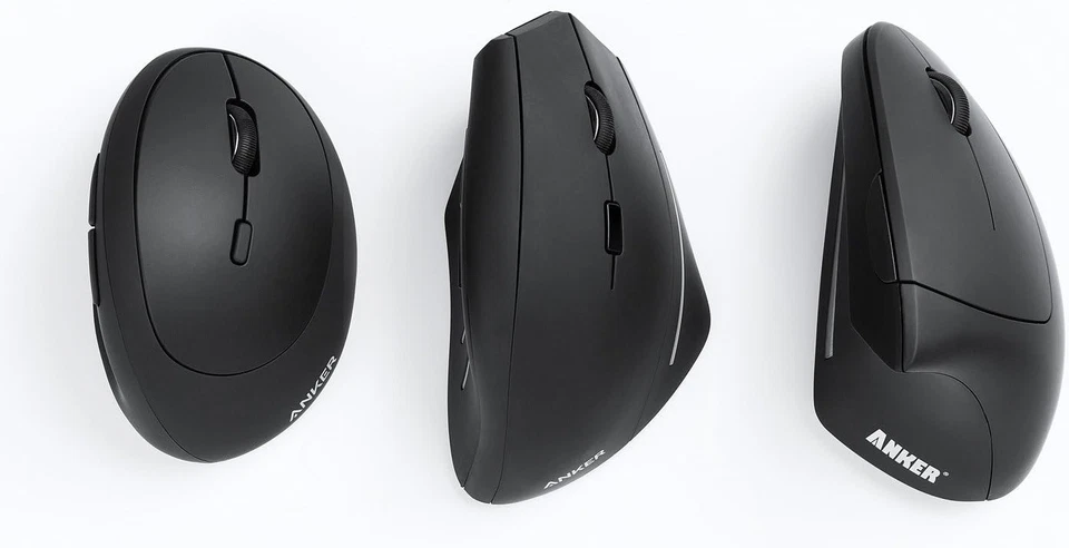 Anker 2.4G Wireless Vertical Ergonomic Optical Mouse 5 Buttons 800/1200/1600 DPI - Image 4 of 4