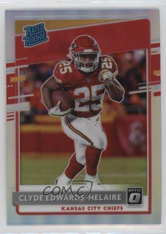 2020 Donruss Optic Rated Rookies Holo Prizm Clyde Edwards-Helaire Rookie RC 10uo