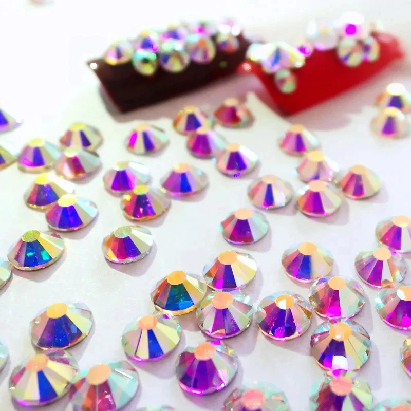 14400 peças/bolsa amuletos de unhas de cristal AB glitter acessórios de diamante para nail art - Imagem 3 de 4