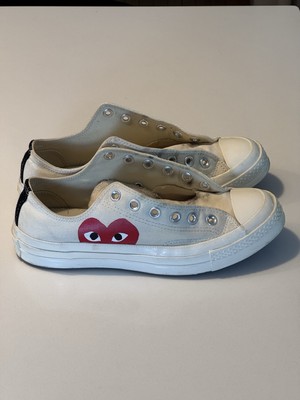 CONVERSE CHUCK TAYLOR 70 COMME DES GARCON CDG WHITE SZ 9 150207C SNEAKERS S5