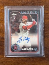 2024 Topps Chrome Trey Cabbage Auto RC #RA-TCA Angels Rookie
