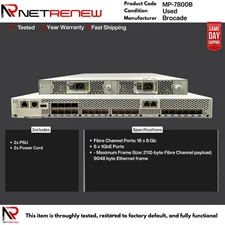 Brocade MP-7800B EMC2 16 Port Fibre Channel  Switch