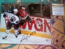 DANIEL CARCILLO AUTOGRAPHED CHICAGO BLACKHAWKS 8X10 PHOTO HEROES AND LEGEND