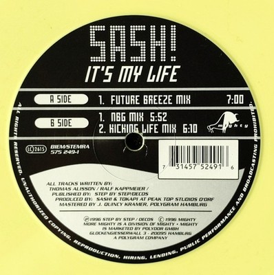 Sash! - It's My Life (12'') (Very Good Plus (VG+)) - 3732504751