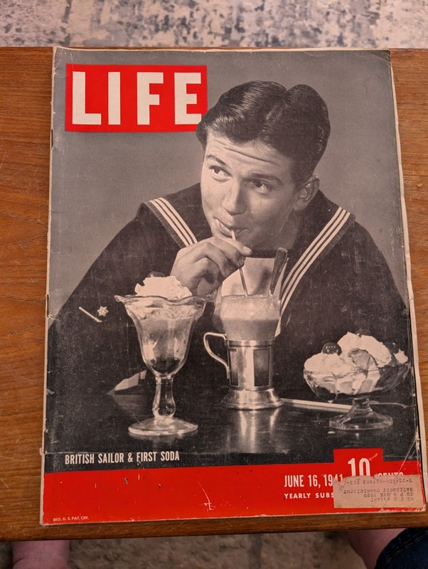 Life Magazine-June 16, 1941 - British Sailor, WWII, Greece, Tobruch-Vintage Ads