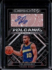 2021-22 Obsidian Tim Hardaway Volcanic Signatures Electric Etch Red Auto #/5