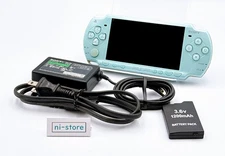 Sony PSP-2000 PSP 2000 Console Blume Mint Green Region free w/adapter -Very Good