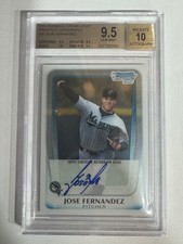 2011 Bowman Chrome Jose Fernandez AUTO GEM 9.5/10