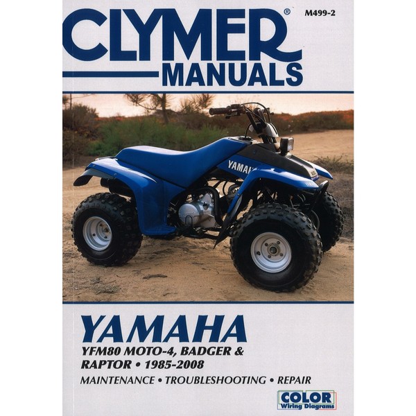 Yamaha YFM80 MOTO-4 Badger Raptor (1985-2008) Quad Repair Manual Clymer-image