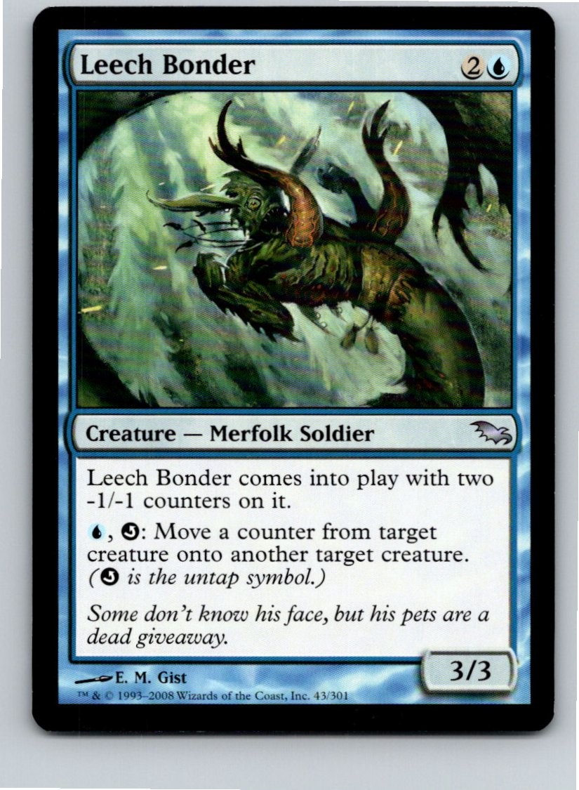 Magic the Gathering Leech Bonder Shadowmoor MTG Free Shipping!