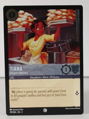 Tiana - Diligent Waitress - Foil - Rise of the Floodborn #197 - LORCANA -X