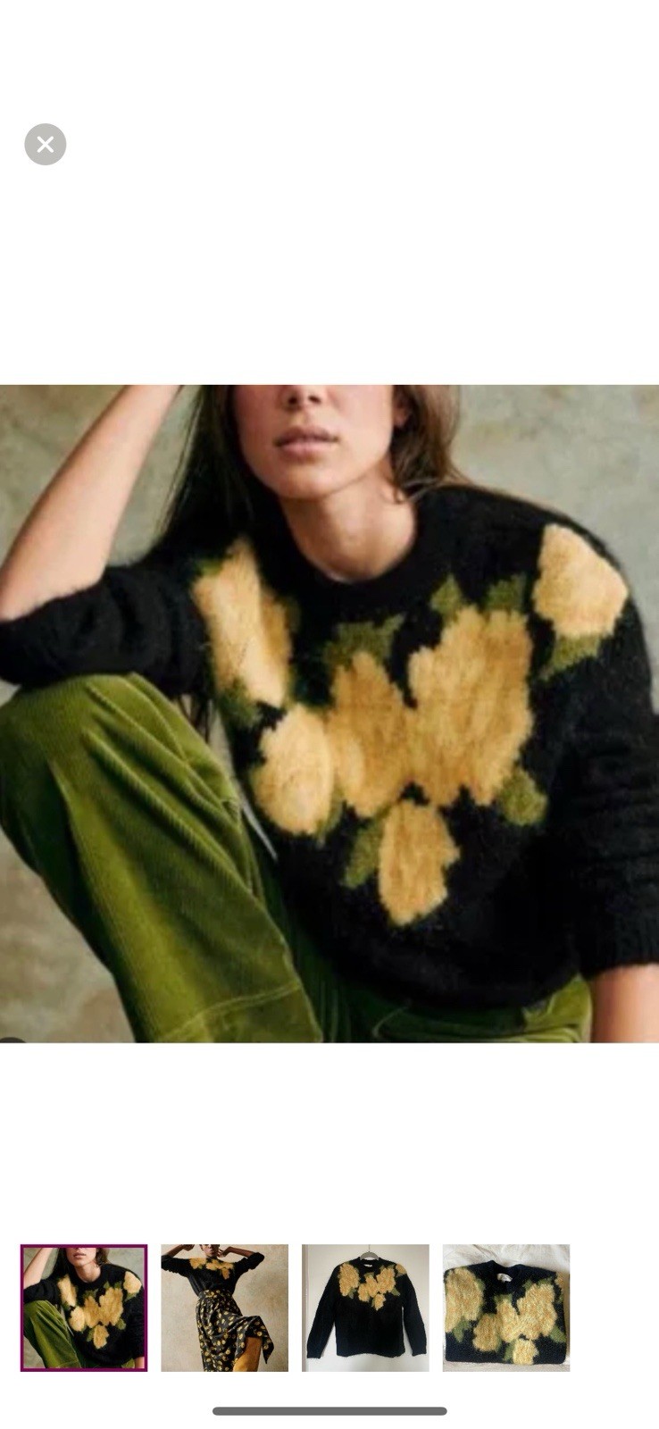 Sezane Women's Joko Wool and Kid Mohair Jumper  XXS image 4