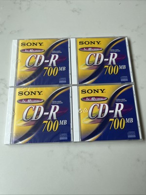 4 X Sony CD R / CD Recordable 700MB 80min & for sale online | eBay