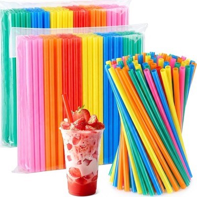 200 Pcs Jumbo Smoothie Straws Bulk(0.43'' Diameter and 8.2'' Long) Large Wide