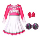 Girls Cheerleader Costume Cheerleading Outfit Zombies Movie Halloween Cosplay...