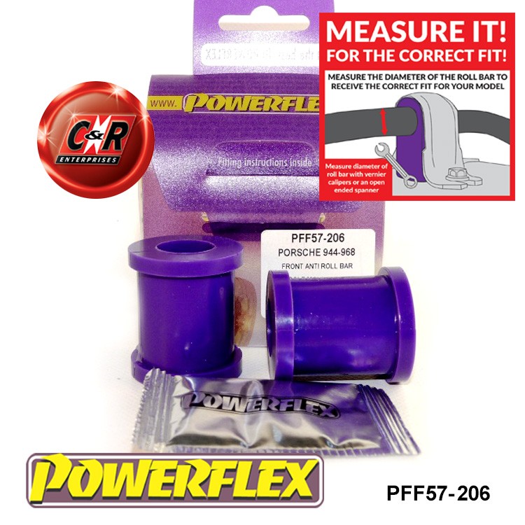 PFF57-206 Powerflex Road Front Anti Roll Bar To Link Rod Bushes
