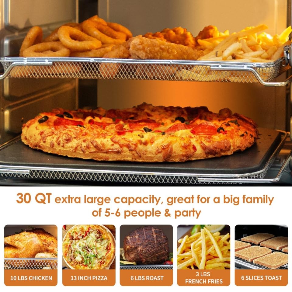 Bravo XL Air Fryer Convection Toaster Oven Countertop, 112-in-1 Smart Grill C...