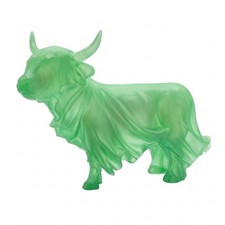Ox Statue Statue Resin Ox Statue Statue with Horns Small for Entryway, Bookshelf