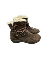 UGG Australia Caspia Boots Sz 8 Ski Leather Sheepskin Brown Outdoor Winter EUC
