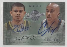 2001 Upper Deck Inspirations /1149 Earl Watson Courtney Alexander #111 Auto 0f6