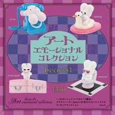 Beco+81 Art Emotional Collection Capsule toy Complete 4 Types set Gacha New