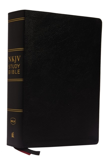 NKJV Study Bible, Premium Bonded Leather, Black, Red Letter Edition, Comfort Print, Hardback, - Image 4