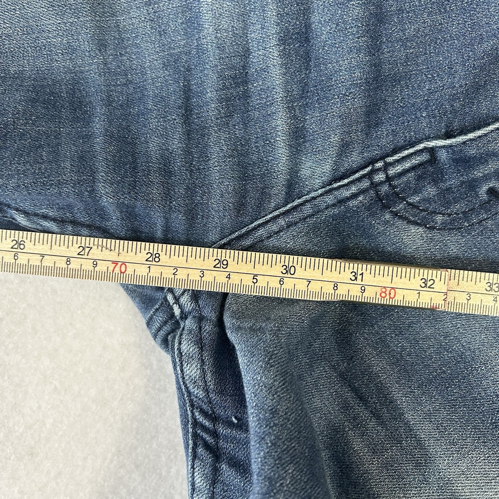 Levi’s Mens 36x32 502 Jeans Blue Taper Fit Leg Stretch Denim Pants