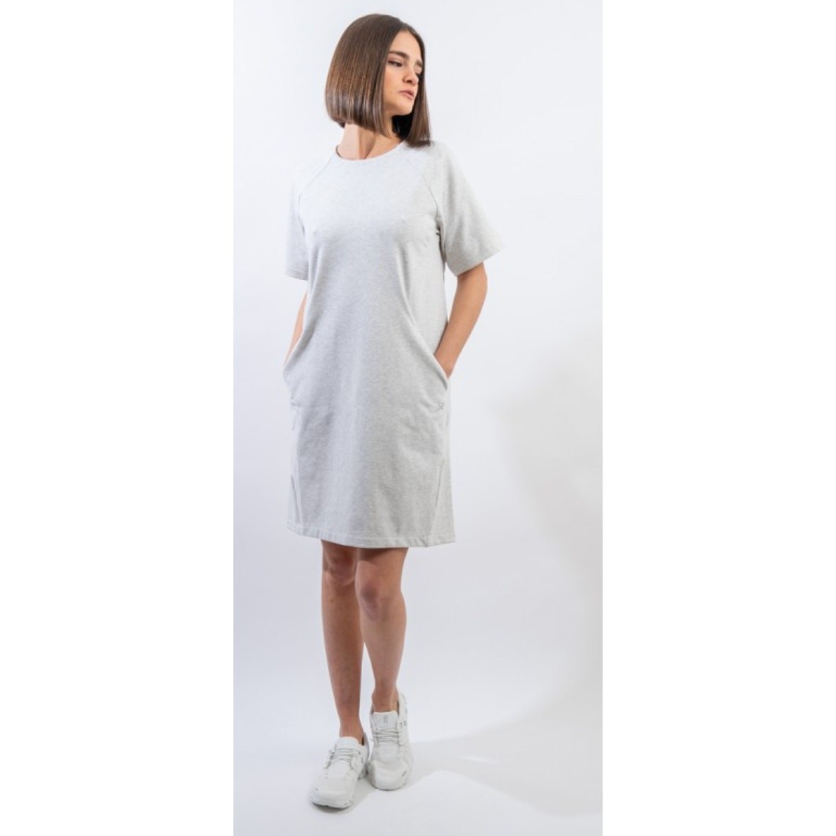 Abito donna Arc'teryx XS grigio chiaro Momenta collo largo tasche cambio