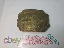 BELT BUCKLE - AMERICAN EXPRESS CO. - RARE STONES - TIFFANY BROADWAY NEW YORK