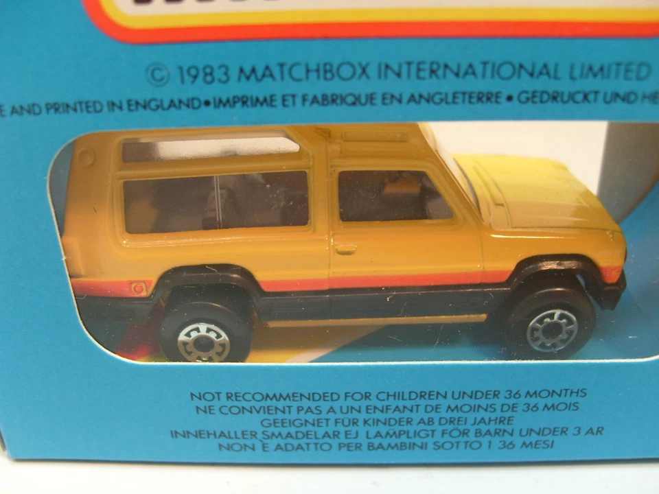 1983 MATCHBOX LESNEY SUPERFAST MB37 MATRA RANCHO BLUE BOX NEW IN BOX - Image 3 of 3