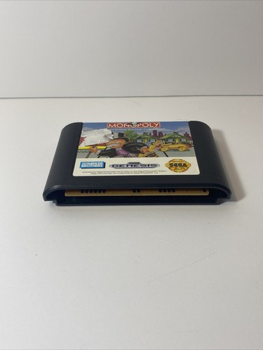 Monopoly (Sega Genesis, 1992) Cart, Cardboard Box, And Manual, Tested - Picture 10 of 12