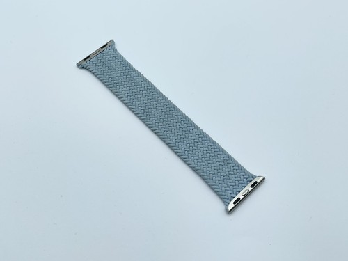 Genuine Apple Watch Braided Solo Loop Band LIGHT BLUE 42mm 41mm 40mm Size 5 - Afbeelding 4 van 6