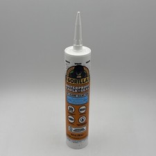 Gorilla Waterproof Caulk  Seal 100 Silicone Sealant, White, 1 Pack, White
